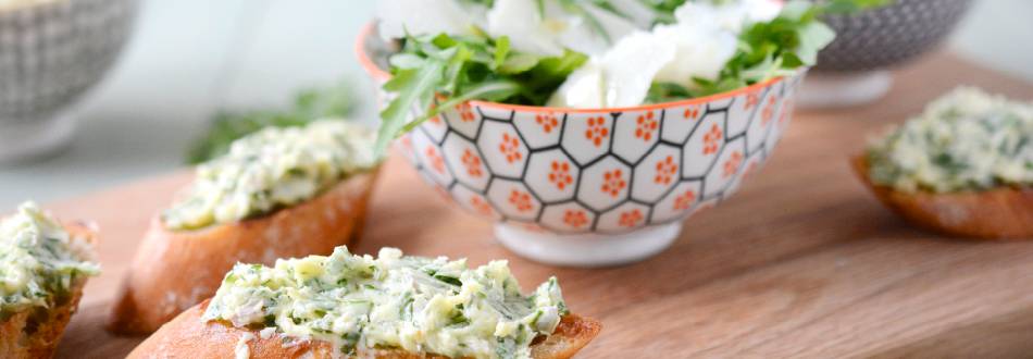 Rucola Zweierlei – Bruschetta & Salat
